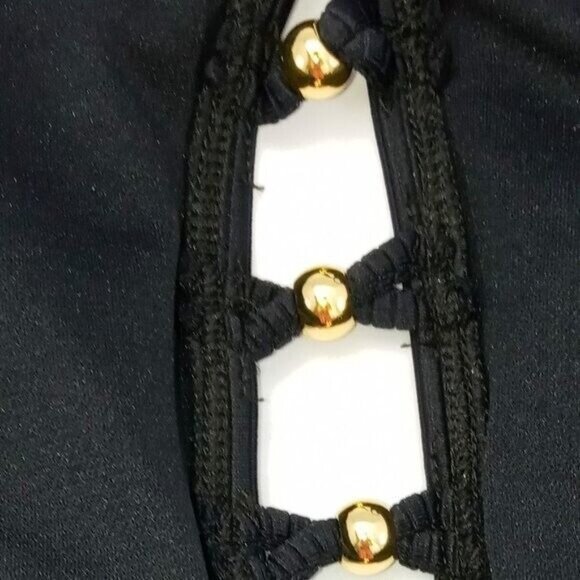 Salt + Cove Womens Juniors Ringing It Halter Swim Top Separates Black Small - Picture 8 of 9